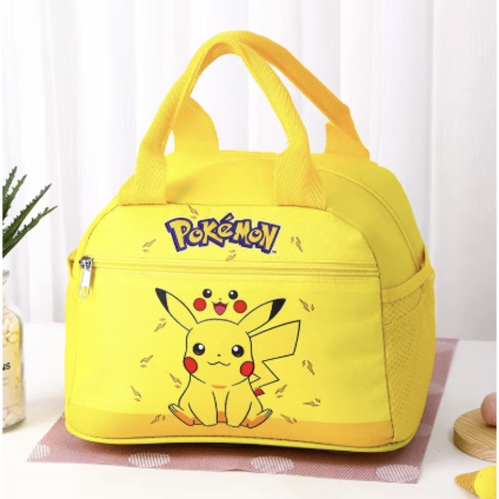 Pokemon Pikachu Insulated Lunch Box/Bag, Cooler, Yellow - New